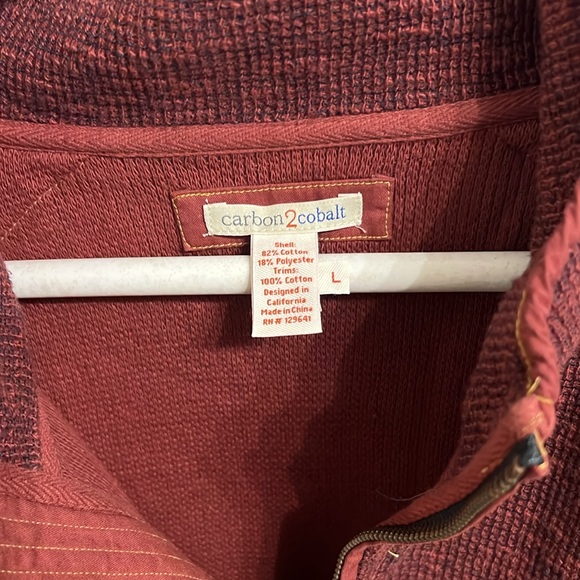 Large Carbon 2 Cobalt Half Zip Pullover - Picture 5 of 5